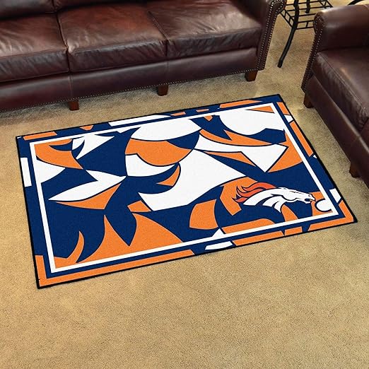 Amazon Com 4 X6 Nfl Denver Broncos Rug Sports Football Area Rug