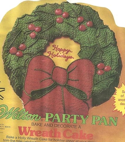 Wilton Cake Pan: Holiday Wreath (502-1484, 1980)