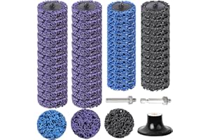 53PCS Quick Strip Disc for Drill, 2 Inch Die Grinder Stripping Discs, 1/4" Roll Lock Sanding＆Grinding Accessories for Paint a