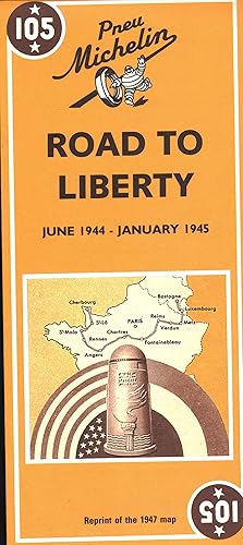 Download Carte historique (Juin 1944-Janvier 1945), numéro 105 : Voie de la liberté (réimpression de la carte de 1947) PDF
