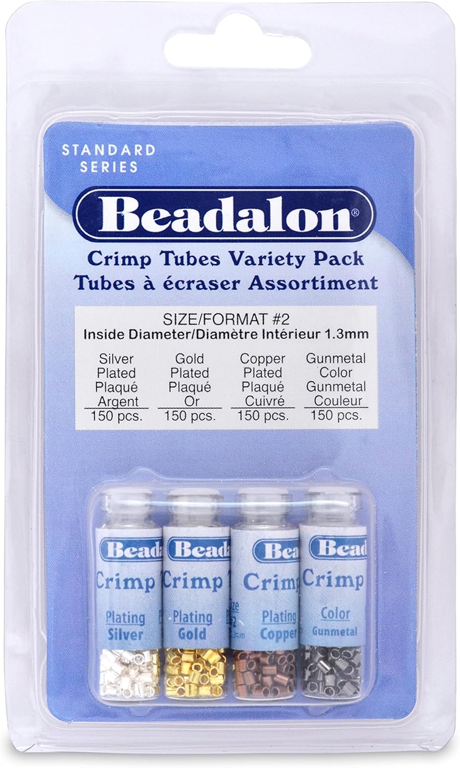 Beadalon Crimp Tubes VP Size 2 600pc by Beadalon Amazon.co.uk Kitchen