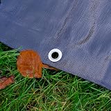 B2C Tarpaulin Extra Heavy Duty Waterproof Cover 3m x 4m 250GSM + 6 Free Bungee view 7