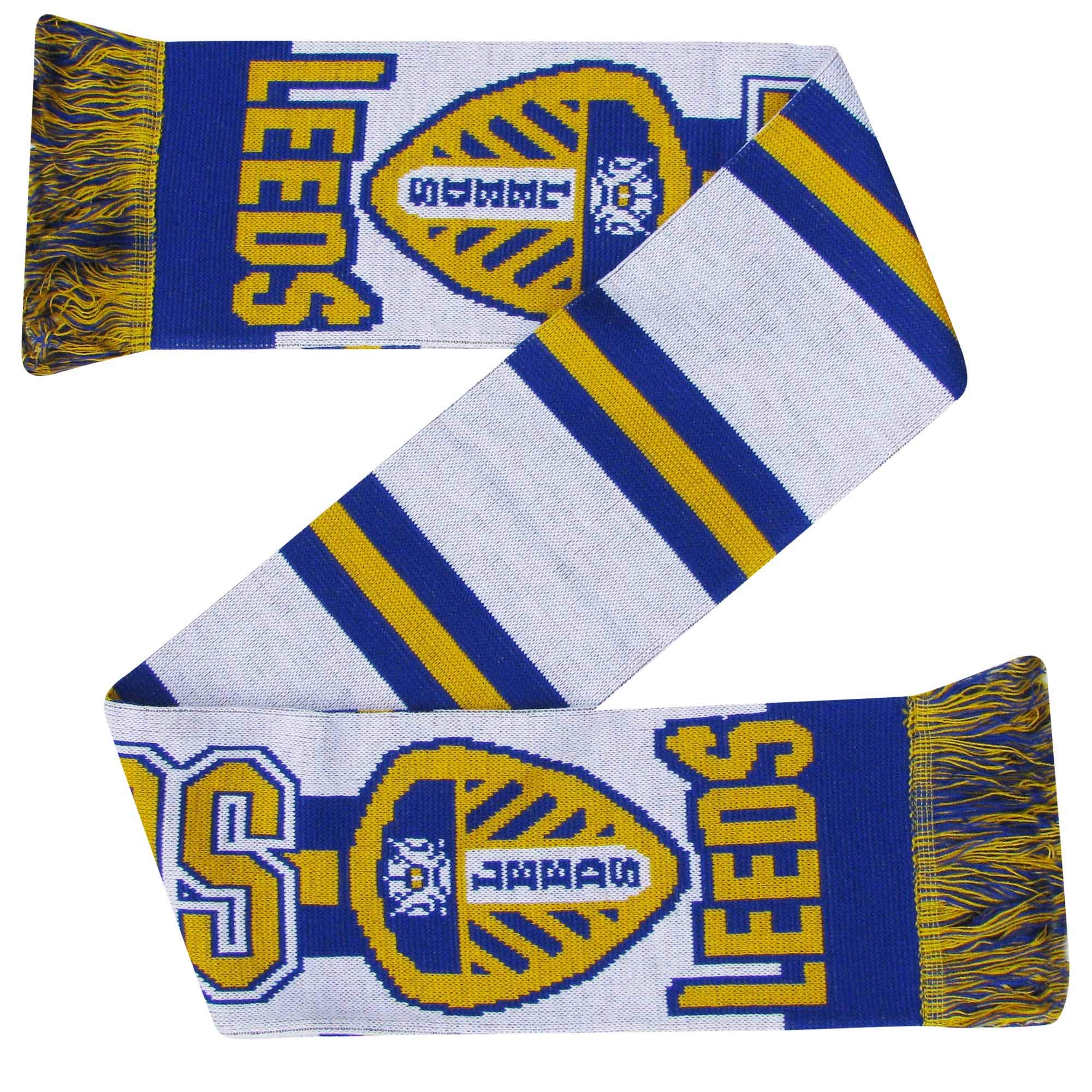 Leeds United Football Fans Scarf (100% Acrylic & 145cm x 16cm)