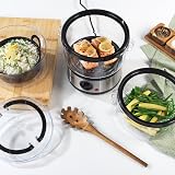 Salter 3 Tier Electric Food Steamer 7.5L - Stackable, BPA Free, 500W view 6
