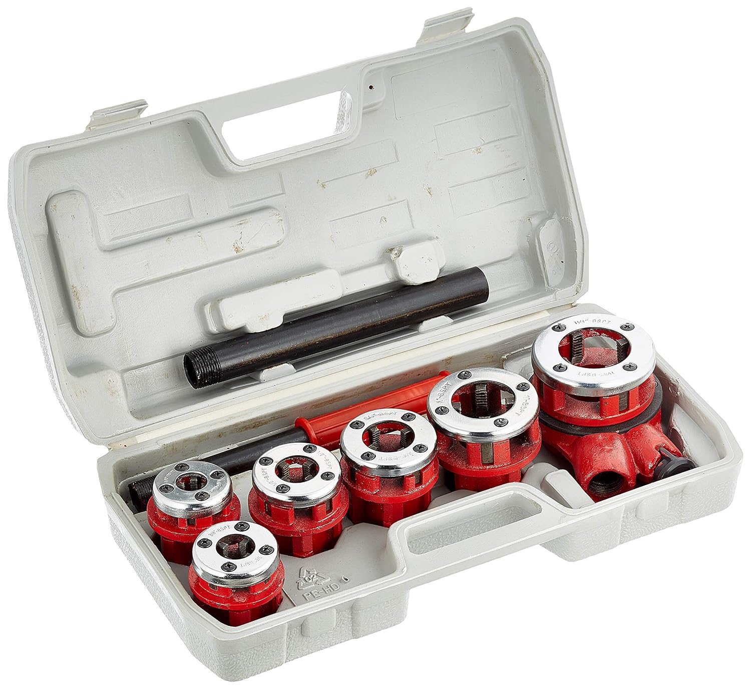 Mannesmann Pipe Threading Set (9 Pieces), Red - Image 3