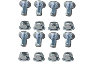 GENERIC TLAOISUS 8 Pack 710-0451 Snow Blowers Skid Shoe Carriage Bolts and Nuts & Washers Kit Fits MTD Cub Cadet Yardman 784-5580 736-0242 712-04063 706-9552 753-08024, (5/16-18) 3/4"