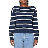 Lucky Brand Womens Lucky Brand Women's Striped Pullover Sweater