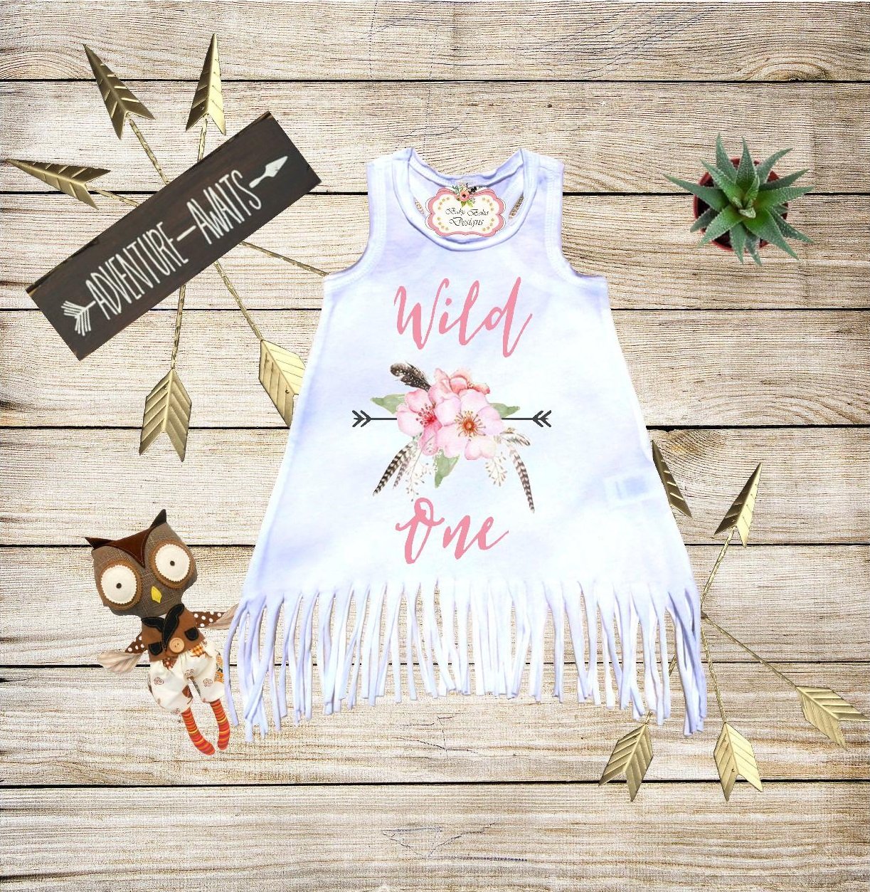 Wild One Fringe Dress Boho Dress Baby Boho Clothes First