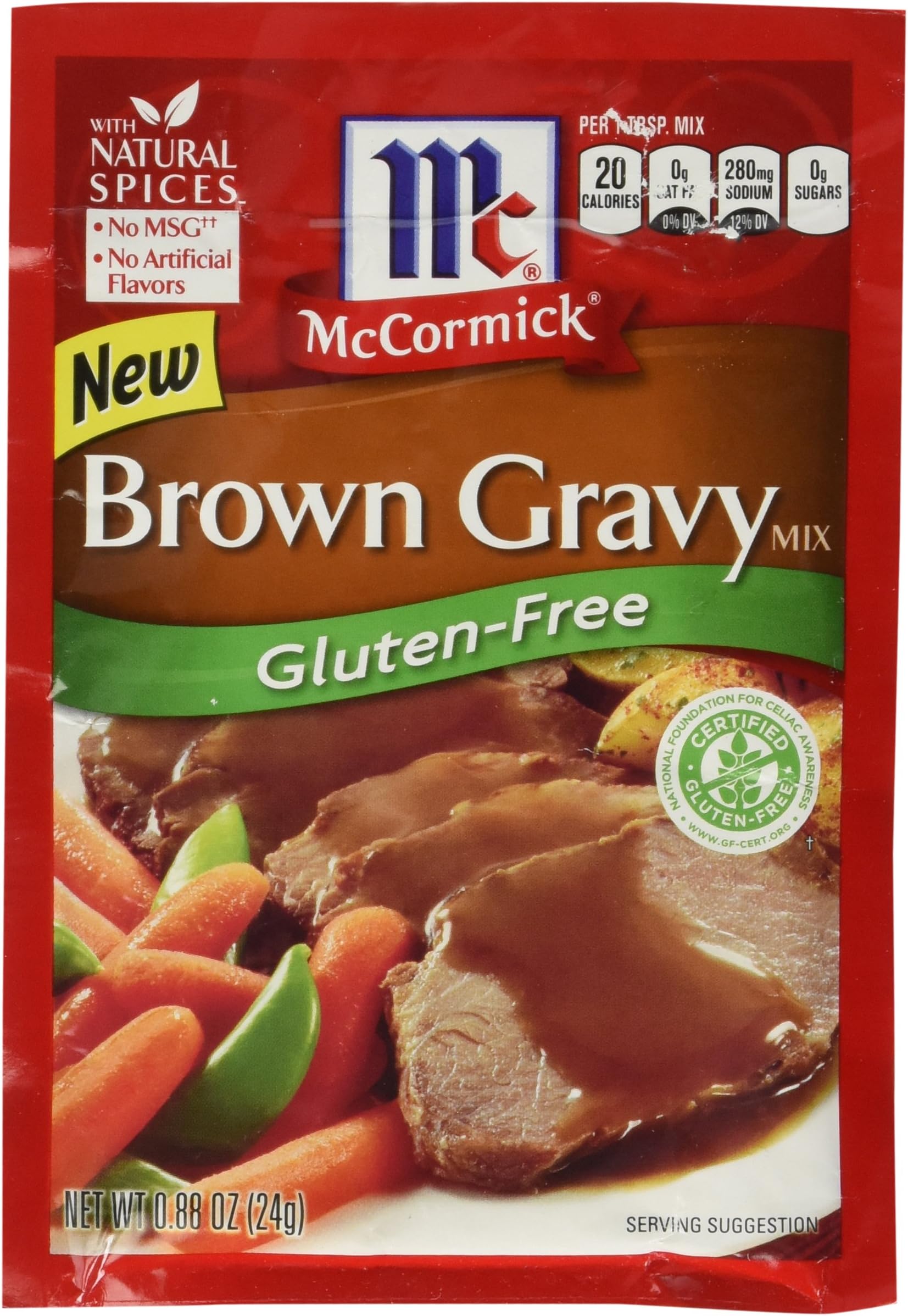 McCormick Gluten Free Brown Gravy Mix (4 Pack) .88 oz Packets Pricepulse