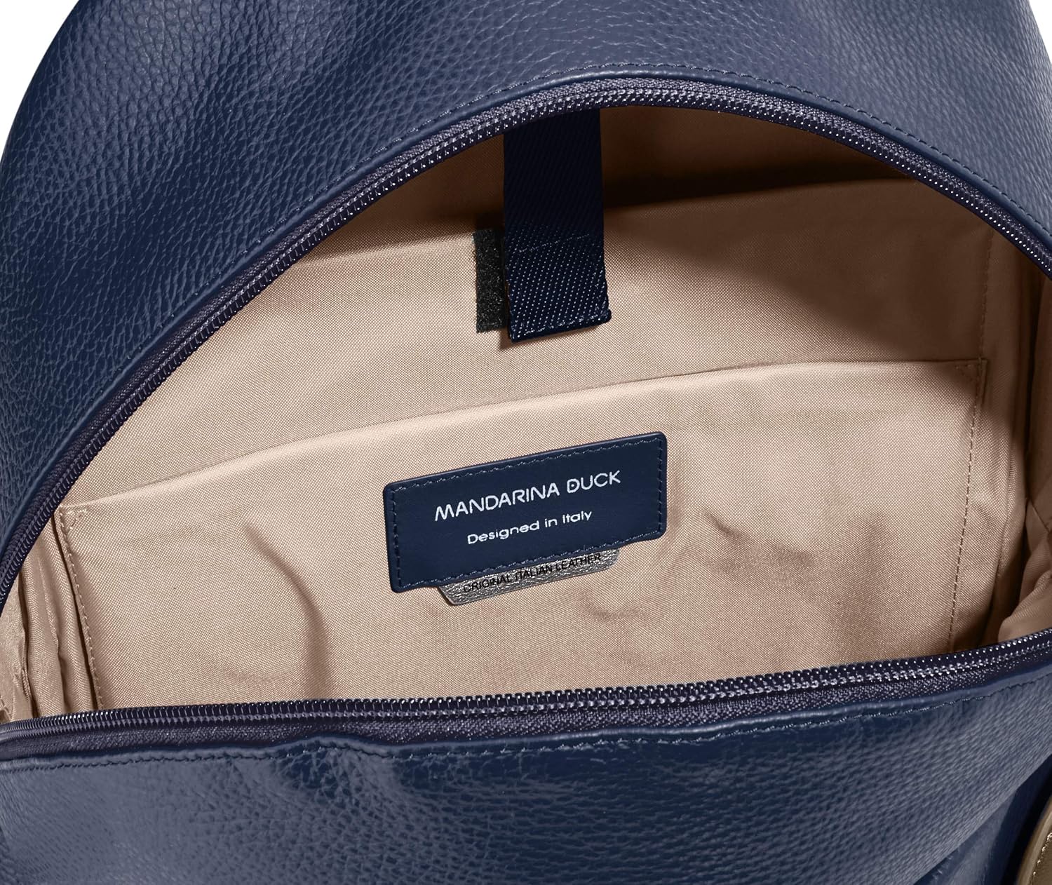 Mandarina Duck Women's Mellow Leather P10FZT35 Backpack, Dress Blue, 34x31x8 (L x H x W), Dress Blue 13 - Image 5