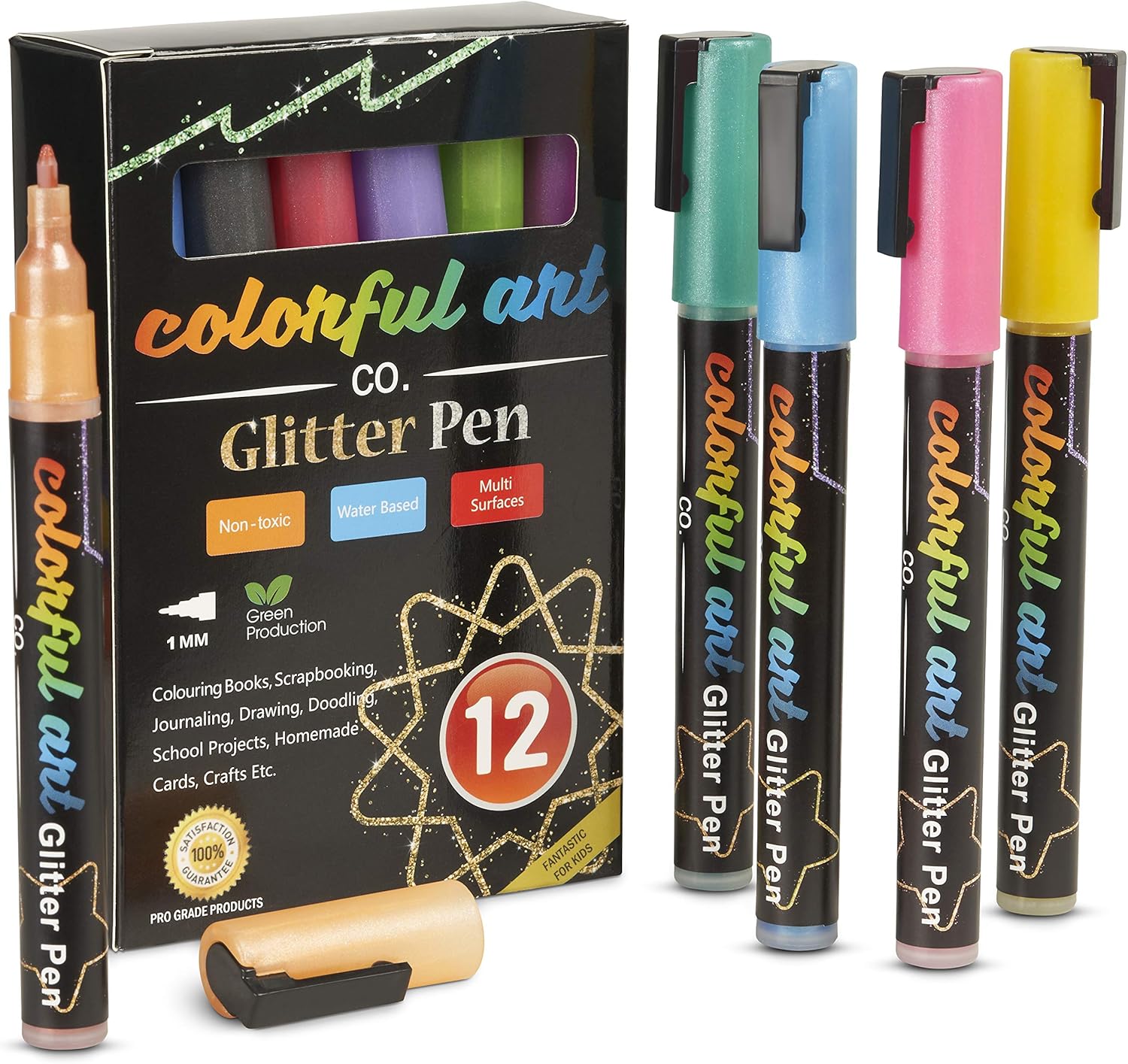 Glitter Pens Premium Acrylic Glitter Paint Pens for Kids/Adults