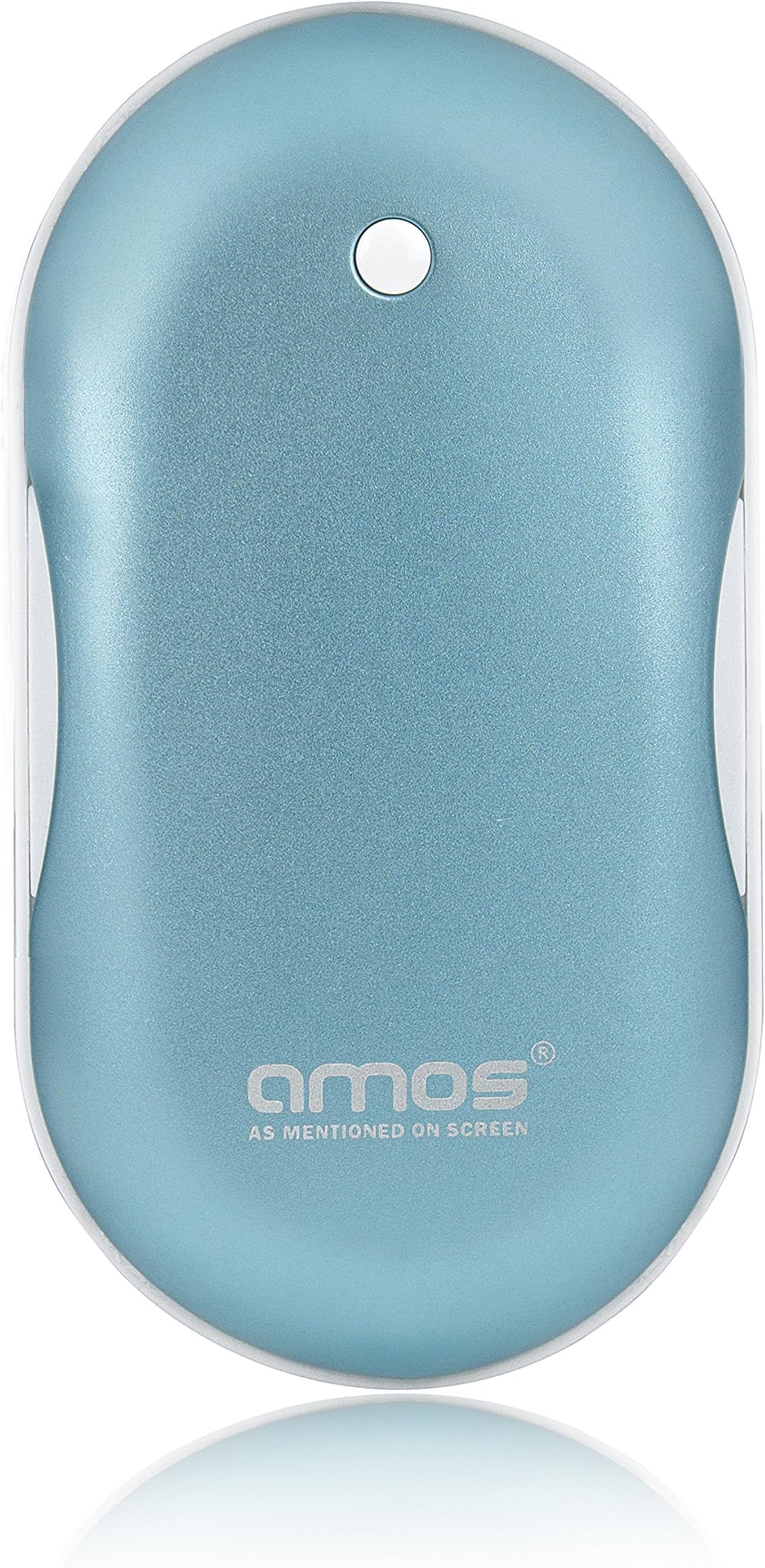 AMOS Hand Warmer Pro Rechargeable Portable Pocket Heater Vibrating Massager 5200mAh USB Power Bank Mobile Phone Battery Charger LED Light Torch