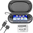 Skywin-Kit for PSVita Case, PS Vita Case, Charging Cable, and Micro SD Memory Card Adapter Compatible with PS Vita 1000/2000 3.6 or HENkaku System