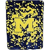 College Covers Everything Comfy Michigan Wolverines Soft Raschel Plush Throw Blanket, 63" x 86