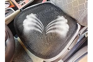 ACDIAC Summer Cool 3D Air Mesh Breathable Vented Car Seat Cushion Pad,Universal Auto Back Cooling Ventilated Seat Cover for Car SUV Truck Van Pickup for Driving Seat(Black, 1 Pack seat pad)