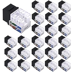 VCE Cat6 RJ45 Keystone Jack Insert Slim Profile