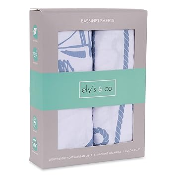 blue bassinet sheets