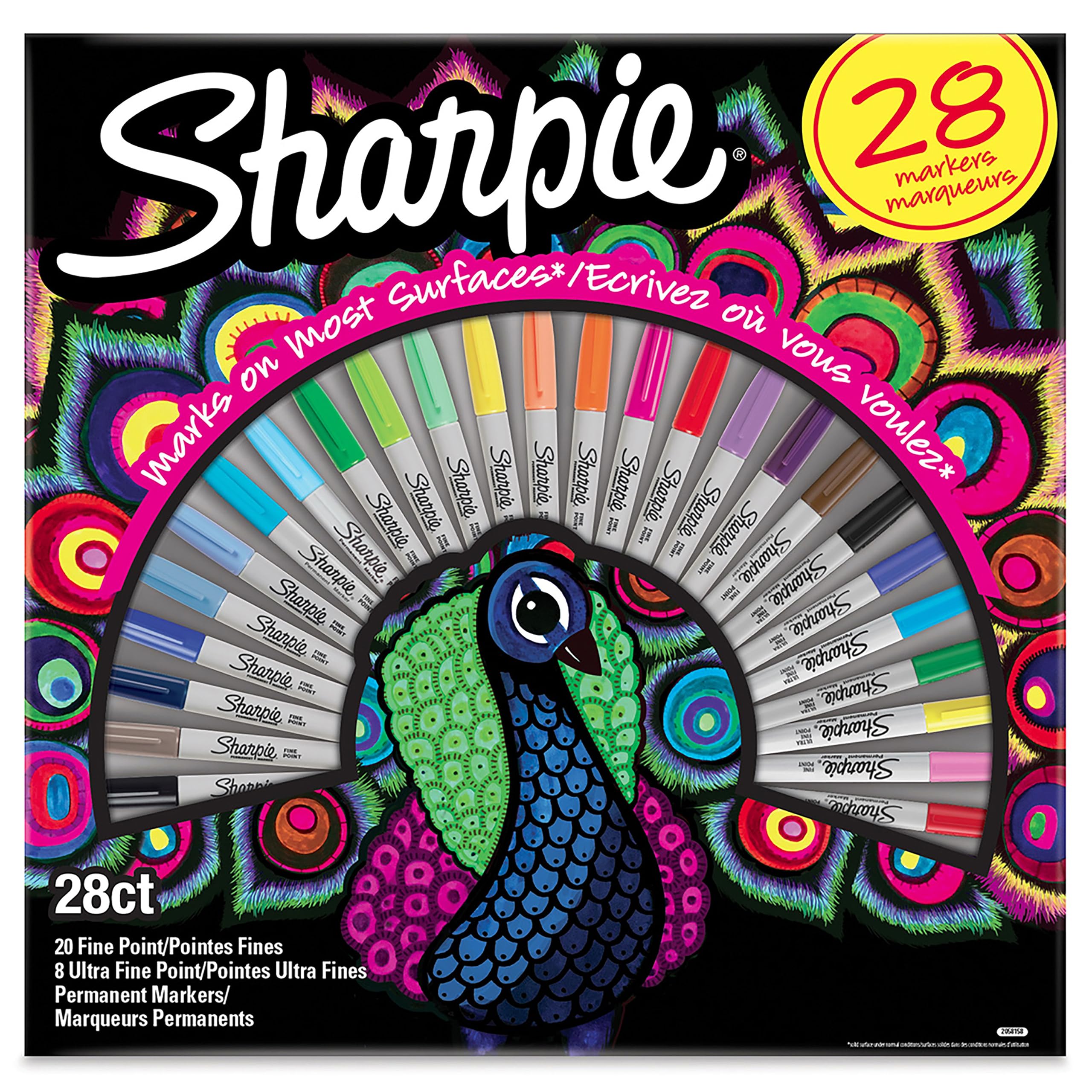 Sharpie Permanent Marker Set | Exclusive Colour Assortment | Fine & Ultra Fine Points | 28 Count