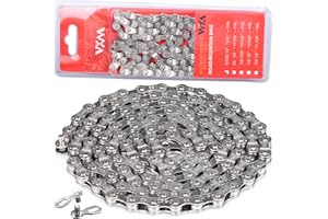 OLCANA 6 7 8 Speed Bike Chain 116 Links 1/2 x 3/32 inch High Strength Bike Chain with Missing Link Connector for Shimano SRAM