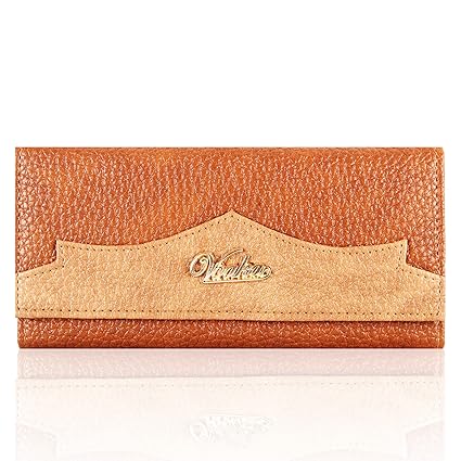 Voaka Women Stylish Wallet/Clutches Available in Colors (Brown, Light Tan, Dark Tan & Maroon).