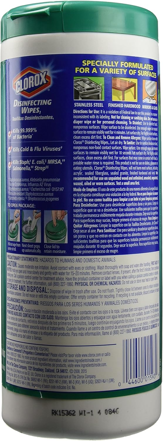 Clorox Wet Wipes Lemon Fresh & Fresh Scent - 3 CT: Health & Personal Care