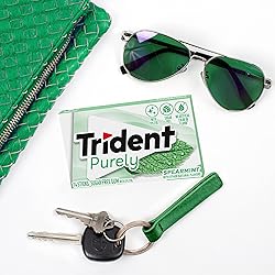 Trident Purely Spearmint Sugar-Free Chewing Gum, 12