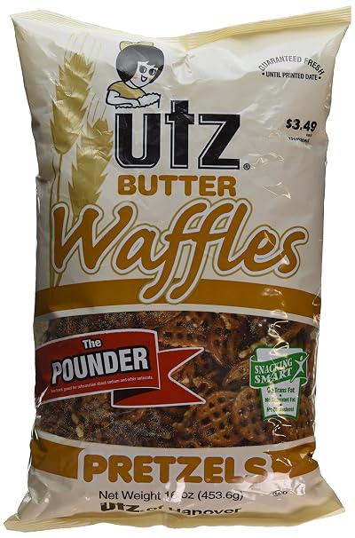 Utz Butter waffles pretzels (041780002280)