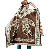 Adult Ponchos with Hood - Alpaca Wool Poncho Men - Mexican Ponchos for Men - Sand Cloud Poncho - Handcrafted and Artisanal