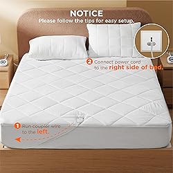 Bedsure Heated Mattress Pad King - Bed Warmer with