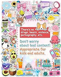 300 Pcs Stickers for Kids, Cute Water Bottle Vinyl