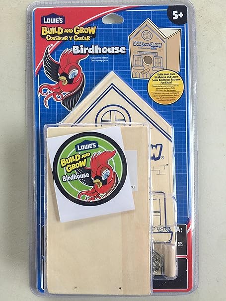 Amazon Com Build And Grow Birdhouse Lowes Garden Outdoor