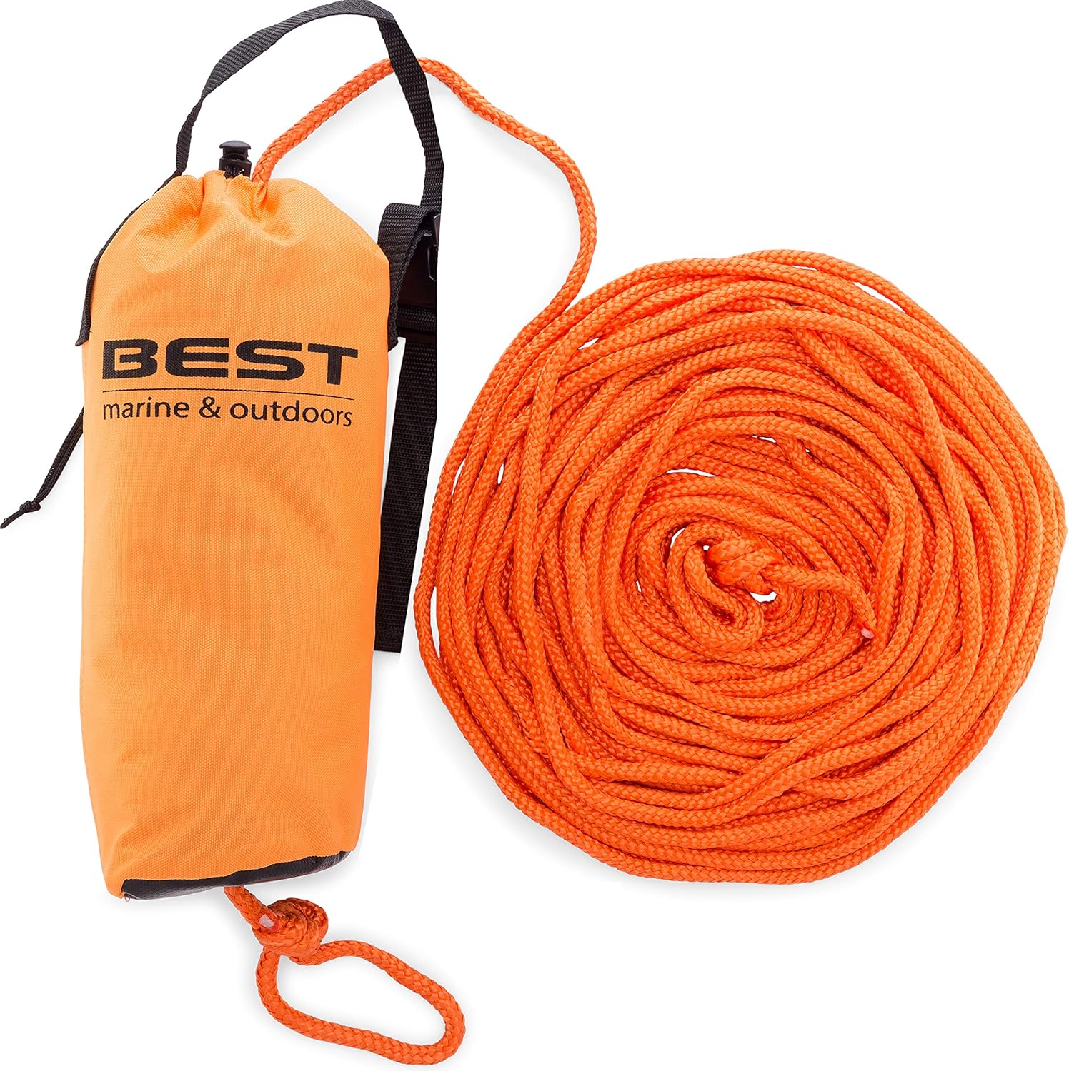 Best Marine Throw Ropes Rescue Bag with 70 Feet of Marine Line. Throwable Flotation Device for Kayaking and Boating. High Visibility Water Rescue Safety Equipment for Kayak and Boat Emergency: Clothing