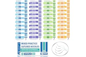 Suture Practice Thread and Needles for Medical Students Training Only (40 Mixed)