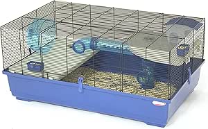 Marchioro Kevin 82 Cage for Small Animals, 32.25-Inch, Blue/Black