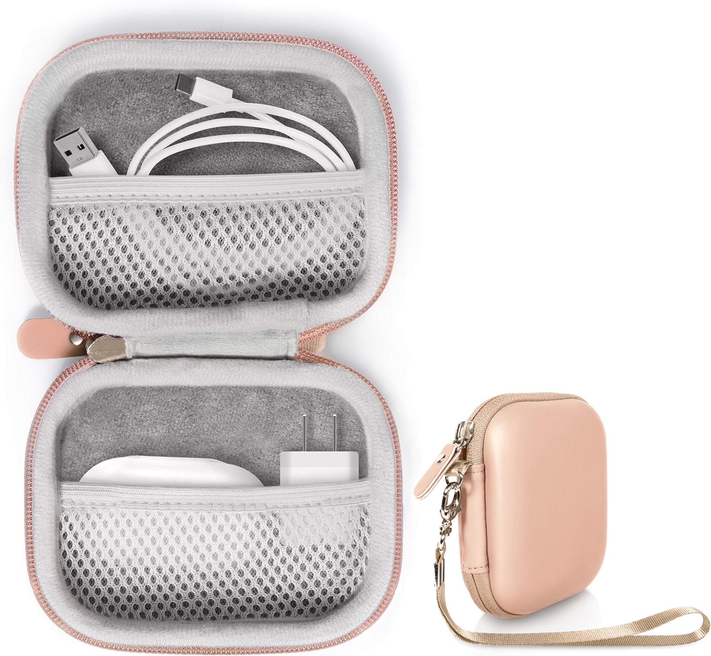 Alltravel case for Apple AirPods Pro, 2,1, iPhone 12/ 12 Pro MagSafe Charger, AirPods Wall Charger, SD CF Card Reader, Lightning Hub, USB C Hub