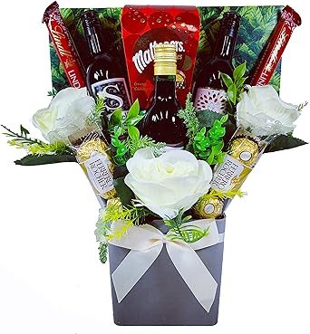 The Red Wine Collection Chocolate Bouquet Gift Hamper In Presentation Box 3 X 187ml 13 Abv Amazon Co Uk Beer Wine Spirits