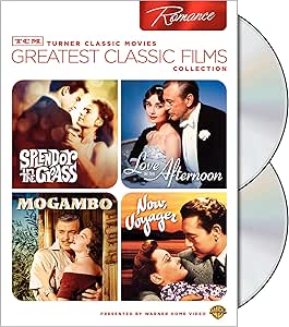 Tcm Greatest Classic Films Collection Romance Splendor In The Grass Love In The Afternoon Mogambo Now Voyager Amazon Ca Bette Davis Paul Henreid Clark Gable Grace Kelly Ava Gardner Natalie