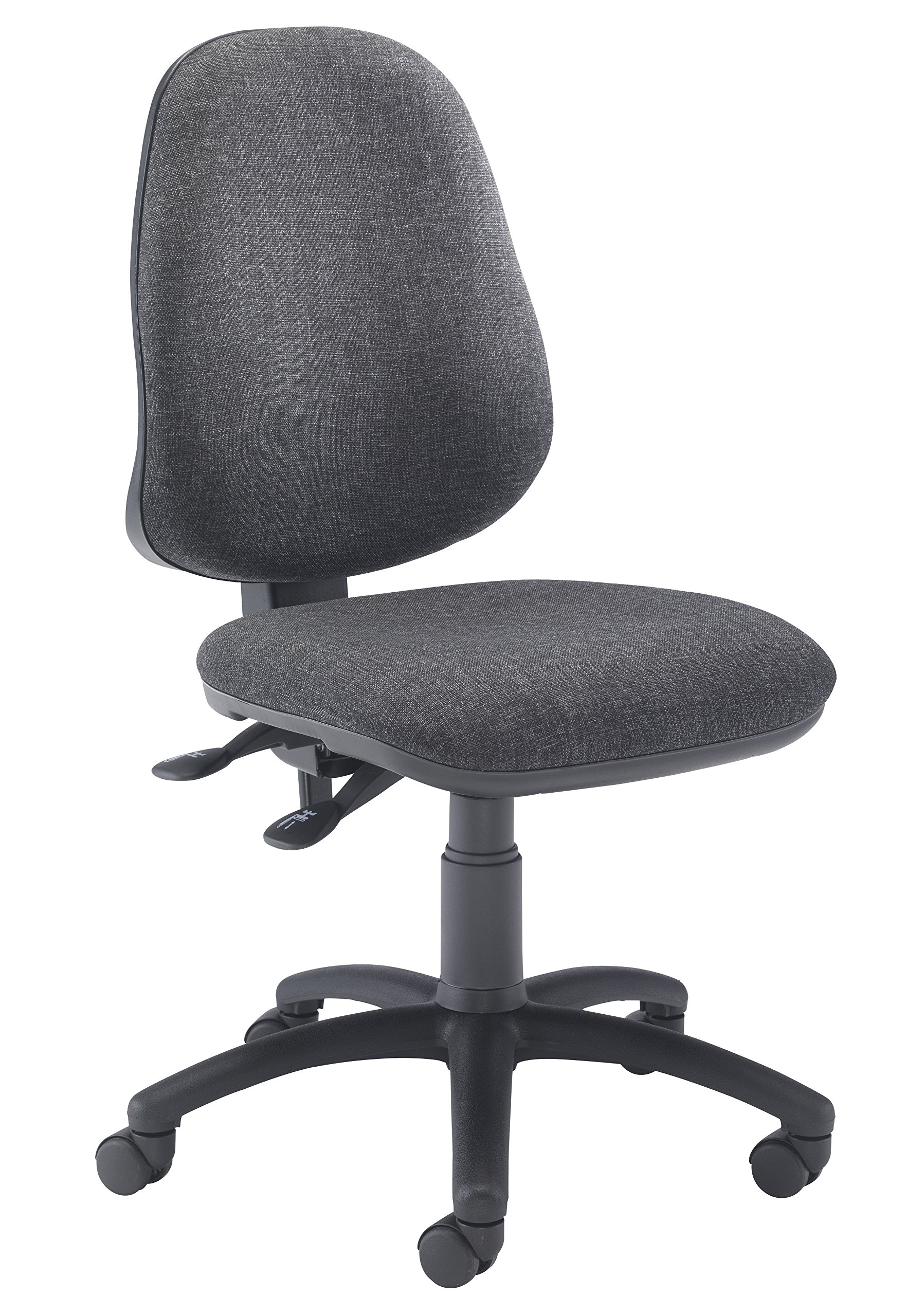 Office Hippo High Back Desk Chair, Ergonomic Office Chair For Home & Office With Height Adjustable Seat & Backrest, Lumbar Support For Extra Comfort, Computer Chair - Charcoal Grey
