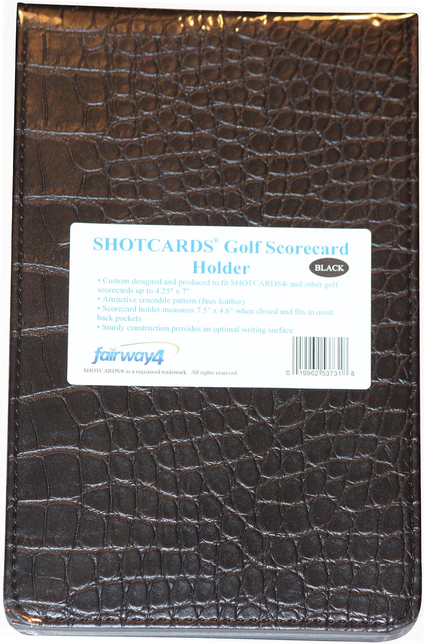 Fairway4 SHOTCARDS Golf Scorecard Holder - Black