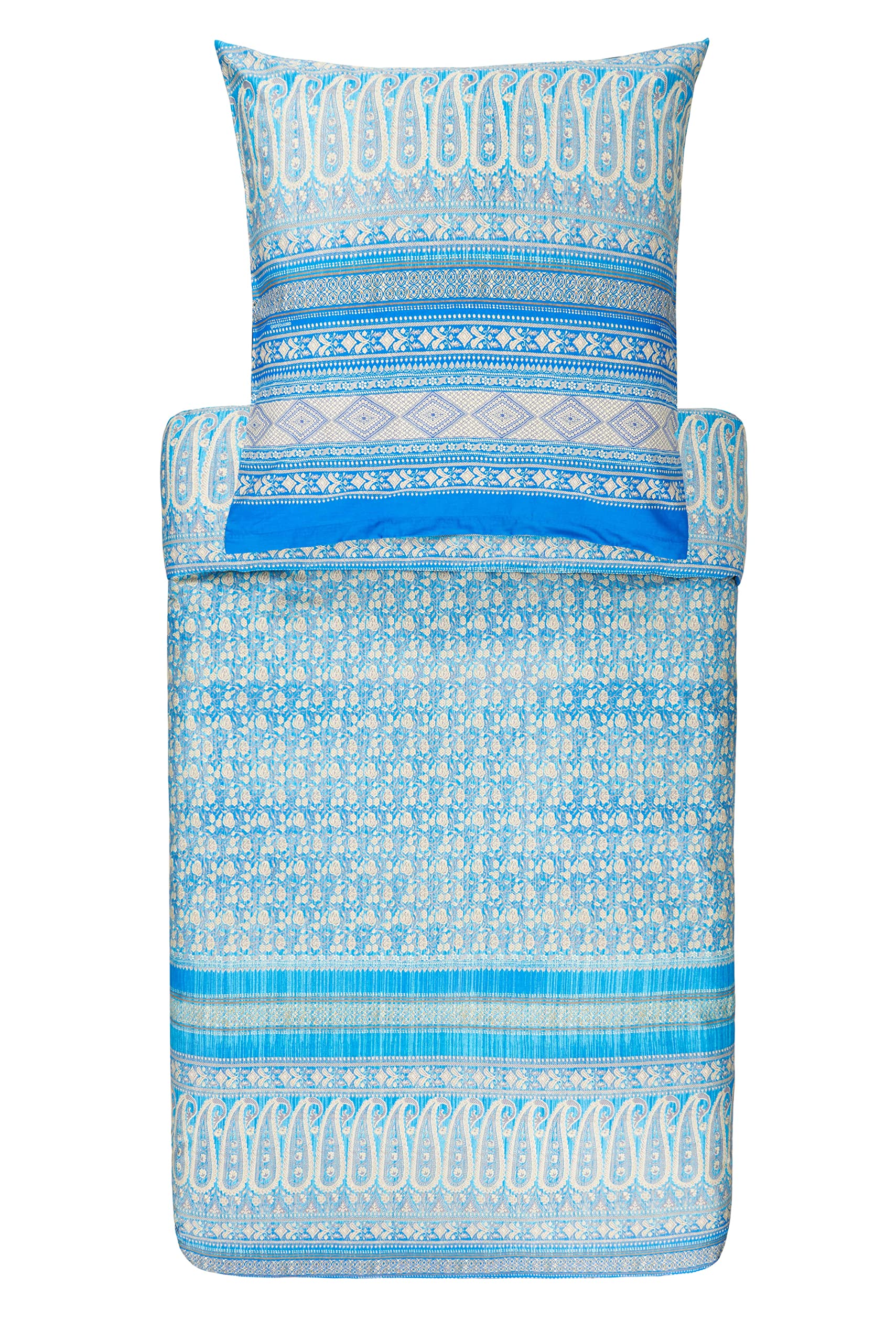 Bassetti Bed Linen, Cotton, Turquoise, 155 x 220 cm