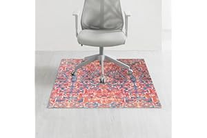 Anji Mountain Rug'd Chairmat - Anti-Slip Design Office Desk Accessories, Jacquard Woven Top, Versatile Office Chair Mat for Low Pile Carpets & Hard Surfaces, Chair Mat Essentials- Merida (40 x 54)