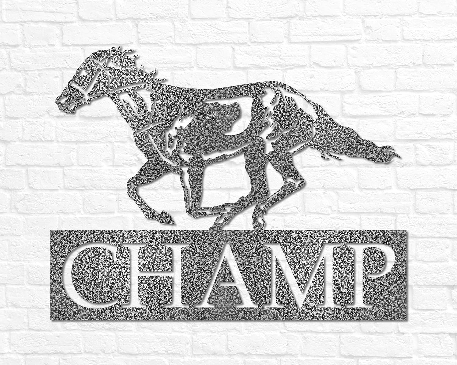 Amazon Com Metal Horse Sign Horse Name Sign Custom Horse Gift Personalized Horse Sign Metal Horse Wall Art Equestrian Gift Horse Rider Horse Barn Decor Handmade