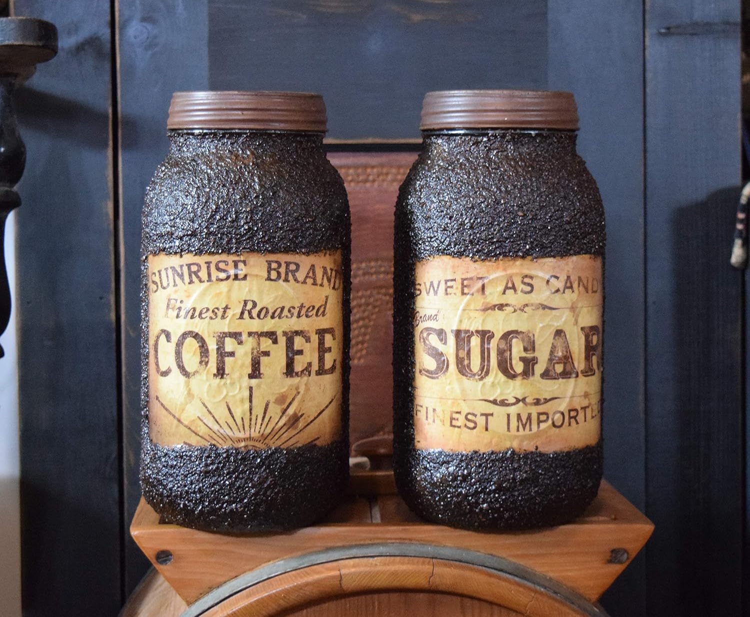 Amazon Com Pantry Set Coffee Sugar Grubby Half Gallon Mason