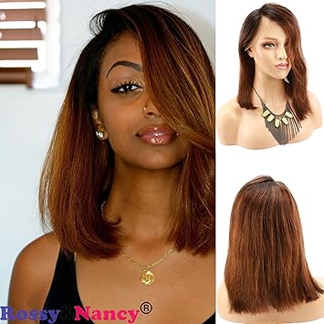 Amazon Com Rossy Nancy Pre Cutting Two Tone 1b Ombre 30 Brown