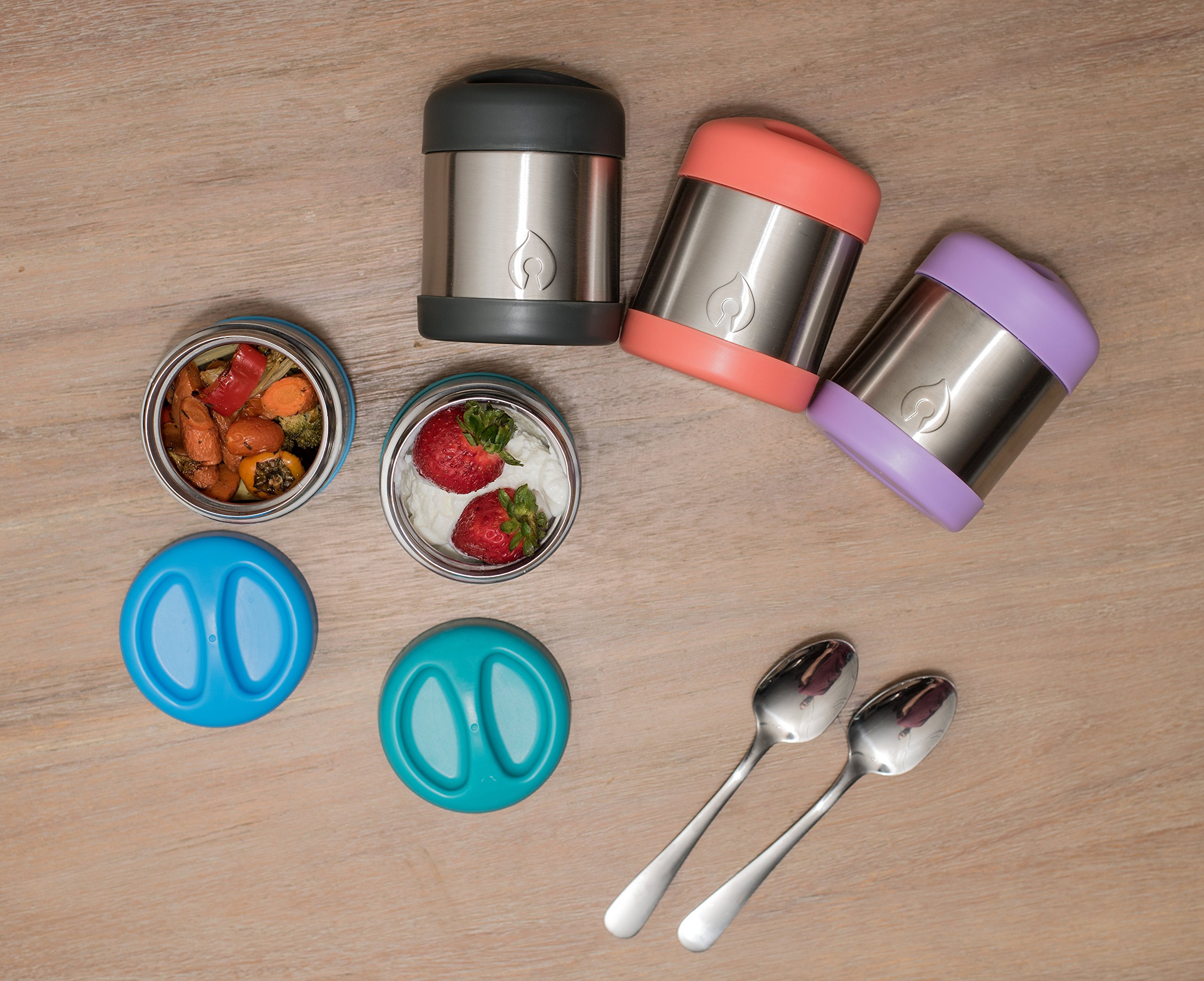 FIREKI 10 oz Food Canister | Vacuum Insulated Food Jar (Lime Green)