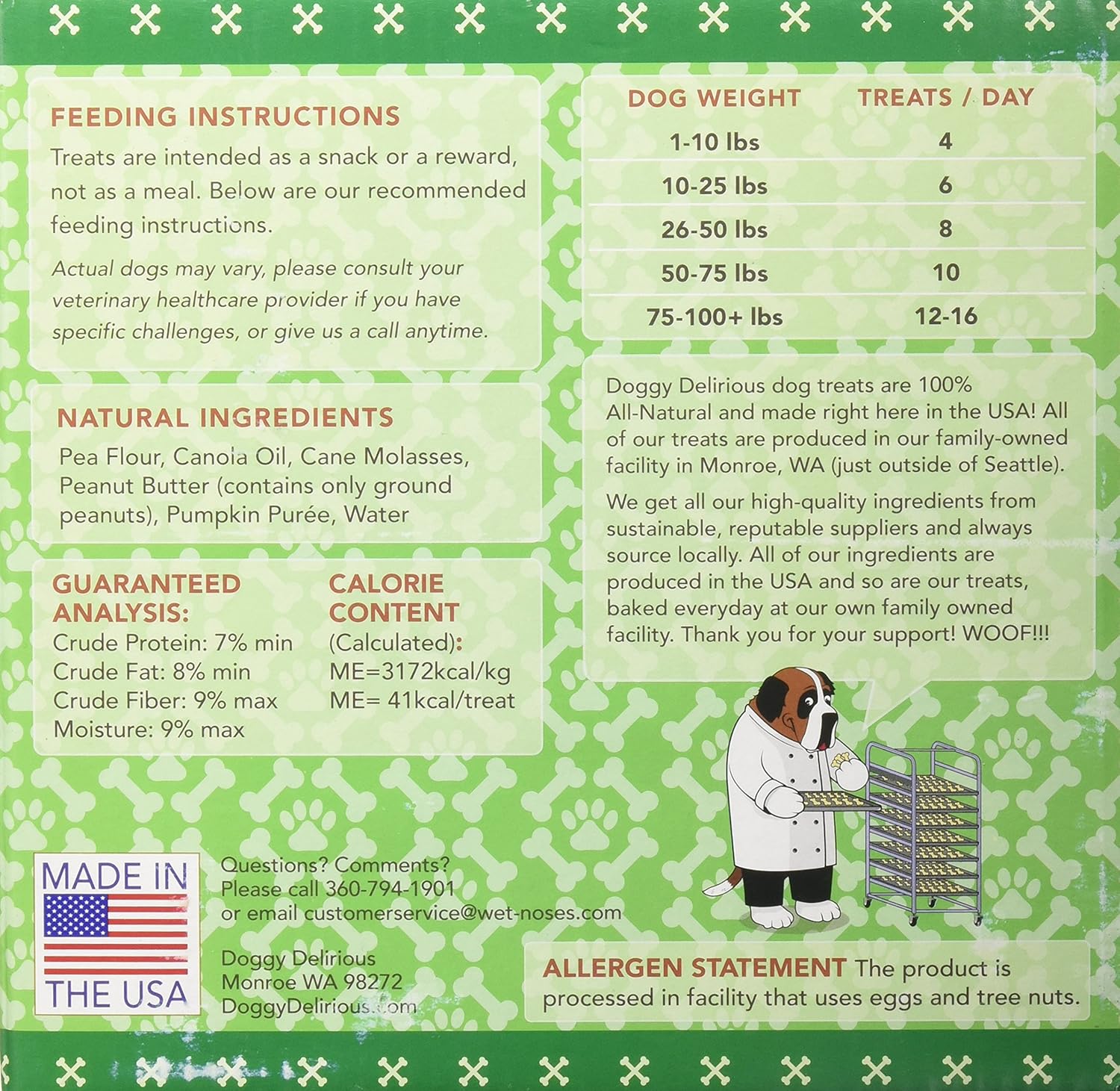 doggy delirious peanut butter bones