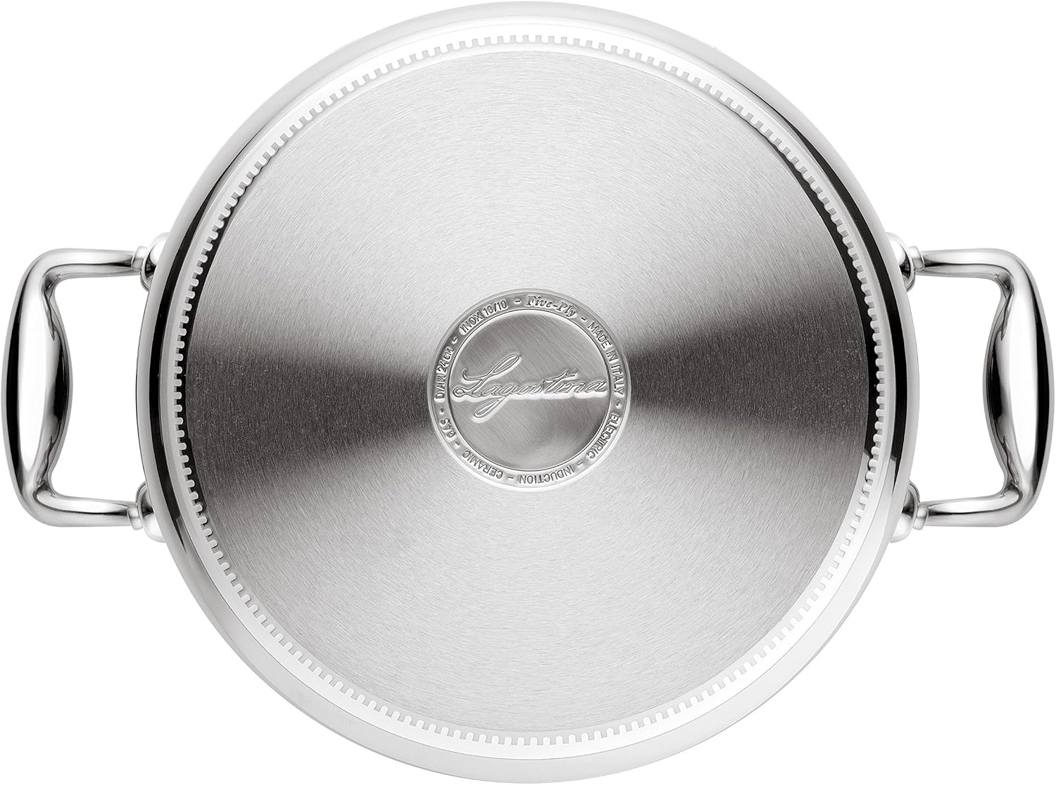 Lagostina Accademia Lagofusion Stewpot with Lid, stainless steel, stainless steel, 24 cm - Image 4