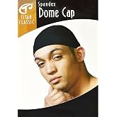 Titan Spandex Dome Cap – Ultra-Stretch Breathable Cap for Men, Lightweight Dome Fit for Daily Wear, Secure Base for Waves and Headwear, Black Color