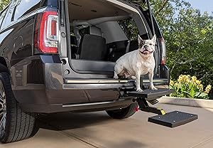PetSafe Solvit PupSTEP HitchStep Pet Stairs, Steps for Truck and SUV Hitches, Great for Medium to Large Dogs