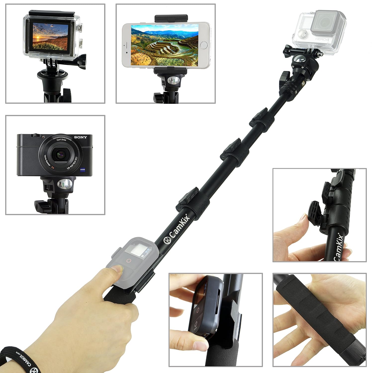 CamKix Telescopic Pole for GoPro Amazon.co.uk Electronics